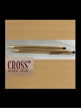 Vintage 60’s Cross Century Pen/Pencil Set
12K Yellow Gold Filled ‘Century’ Style